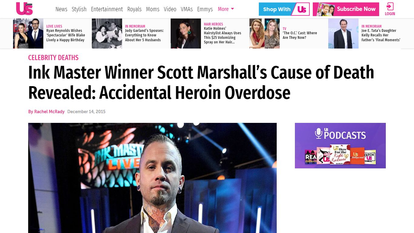Ink Master Winner Scott Marshall's Cause of Death Revealed